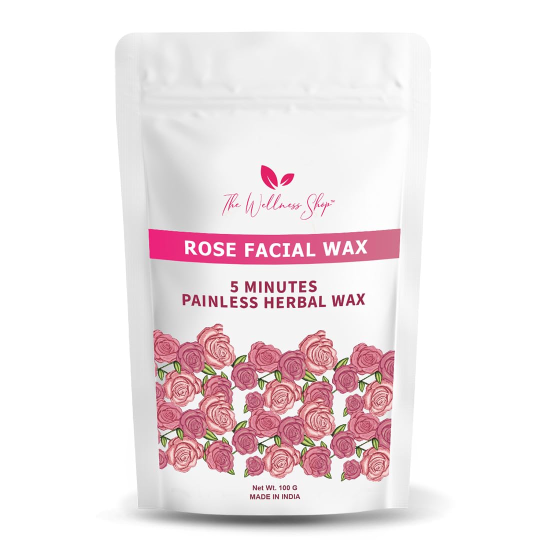 The Wellness Shop-Facial Wax Powder 5 Minute Painless Face Hair Removal Waxing Powder For Women Easy To Use At Home(Rose), Pack Of 1 (B0CLJ97H92) Amazon Price History, Amazon Price Tracker