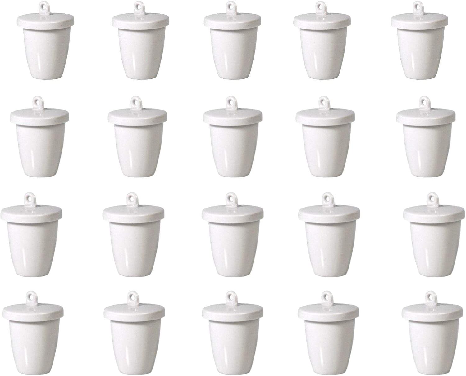 CHF-15-20 Porcelain Crucibles with Lids, High-Form, 15ml, Pack of 20