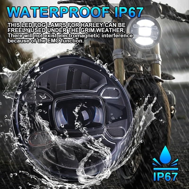 ハーレー純正□7インチ デーメーカー シグネチャーリフレクター LED