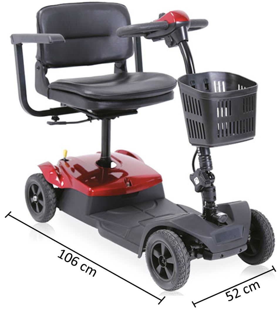 Scooter eléctrico para discapacitados Mobility 200, color blanco, carga máxima 113 kg (blanco)