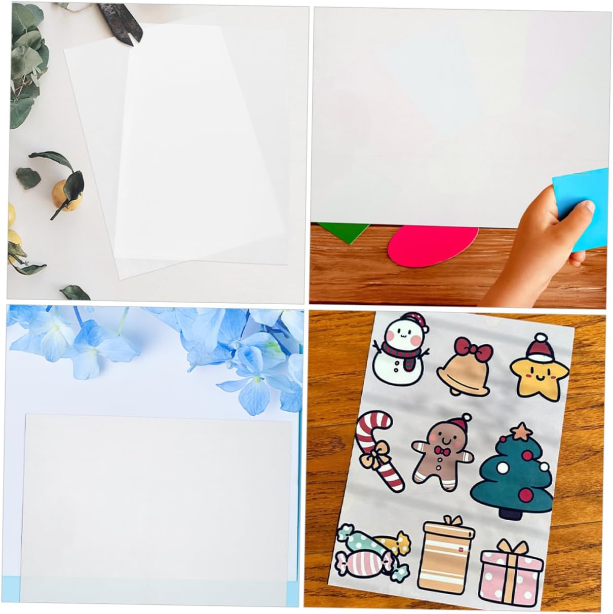 DOITOOL 12sheets Printable Heat Shrink Sheets Diy Crafting Materials Heat Shrink Film for Crafts Shrinky Wrap Sheets Lamination Thin Diy