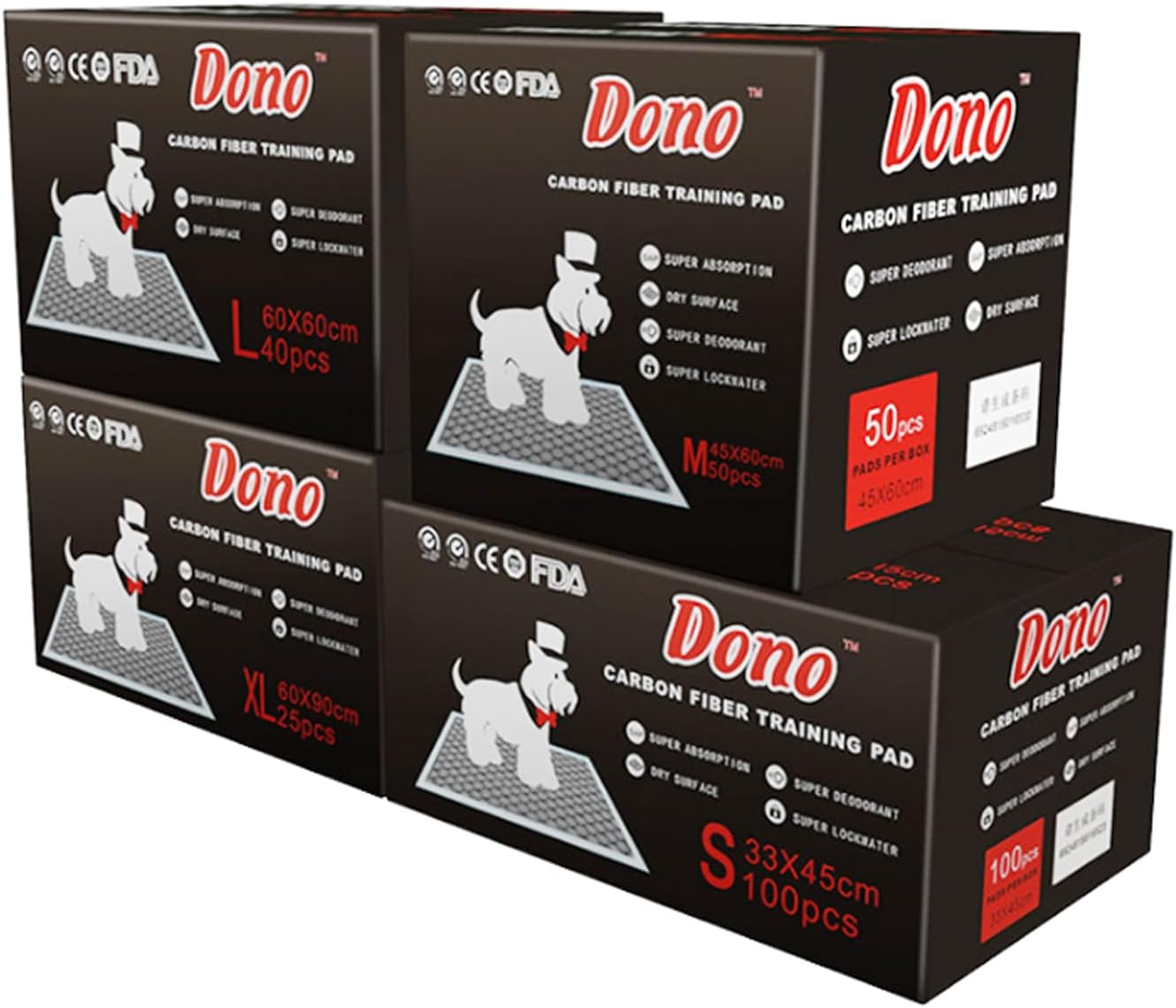 DONO Training Pads for Dogs Pets Comfortable and Secure (Medium)