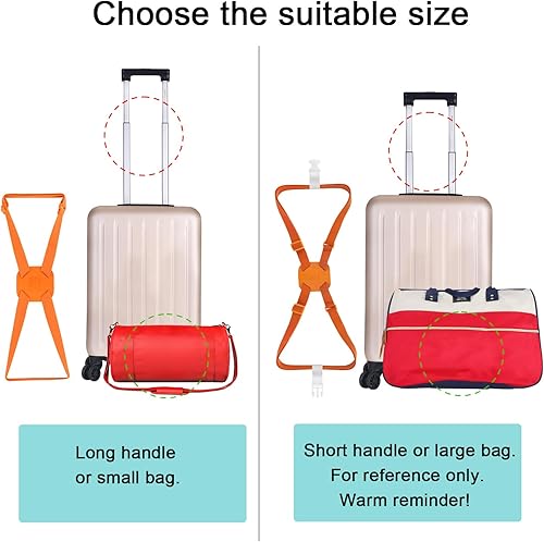 Miniatura 4 de Correas de equipaje, bolsa elástica para añadir una bolsa, maleta fácil de viajar, correa elástica (azul)