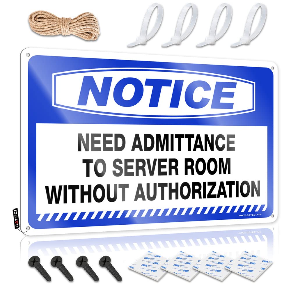 Vintage Coffee Sign Notice Need Admittance To Server Room Without Authorization Tin Sign Beer Signs For Bar Tin Signs Funny Vintage(20X30CM)