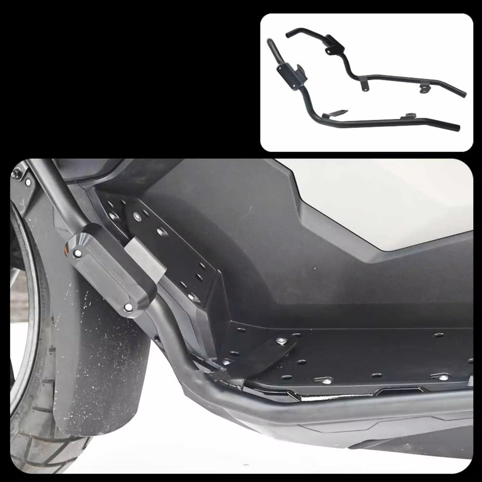 Parachoques Compatible Con Adv350 2022-2025 Barra Parachoques Motocicleta Marco Protector Motor Deslizadores Parachoques Protector Contra Caídas Riel Para Carrera