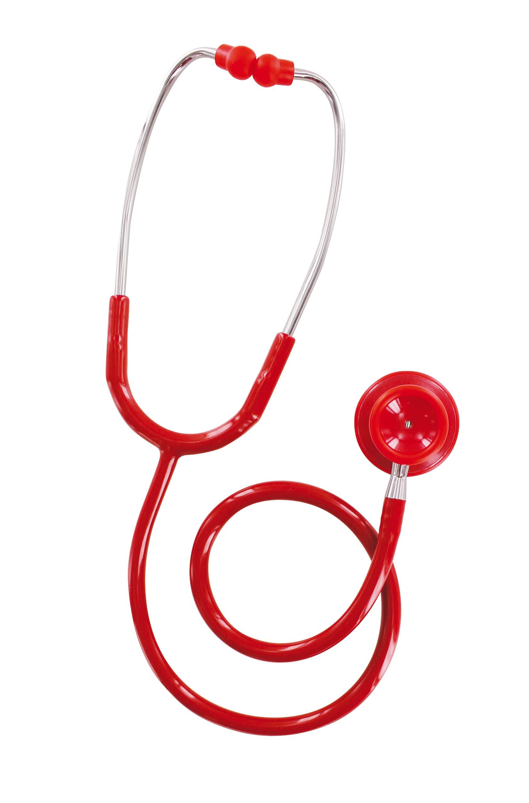 SPENGLER Dual Pulse, Stéthoscope d’Auscultation Générale, Double Pavillon, Léger, Bonnes Performances Acoustiques, Polyvalent (Rouge)