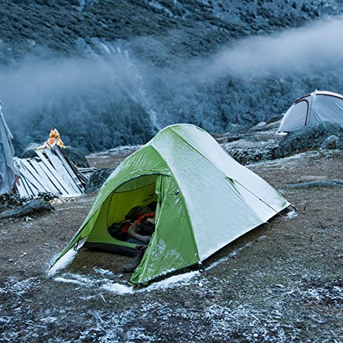 Naturehike Cloud Up 2 Aggiornamento Tenda Da Campeggio Da 2 Uomini Con Foyer Per 3-4 Stagioni, Leggera, Impermeabile, Per Alpinismo, (Verde Germoglio) - 4