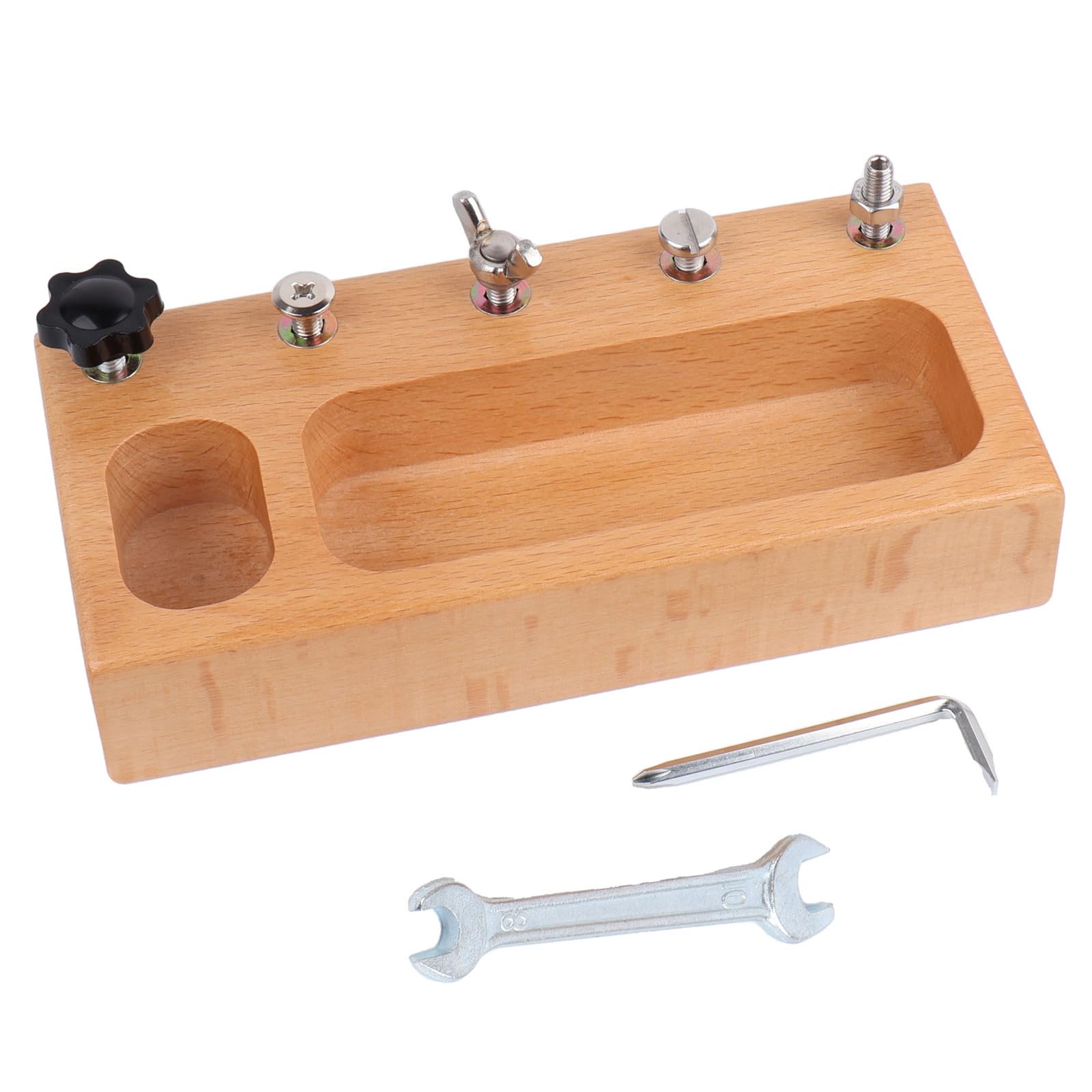 MEROCO Montessori Screw Driver Board - Kids Educational Learning Toys for 3-5 Year Olds - Sensory Montessori Toy - Preschool Classroom Fine Motor Skills