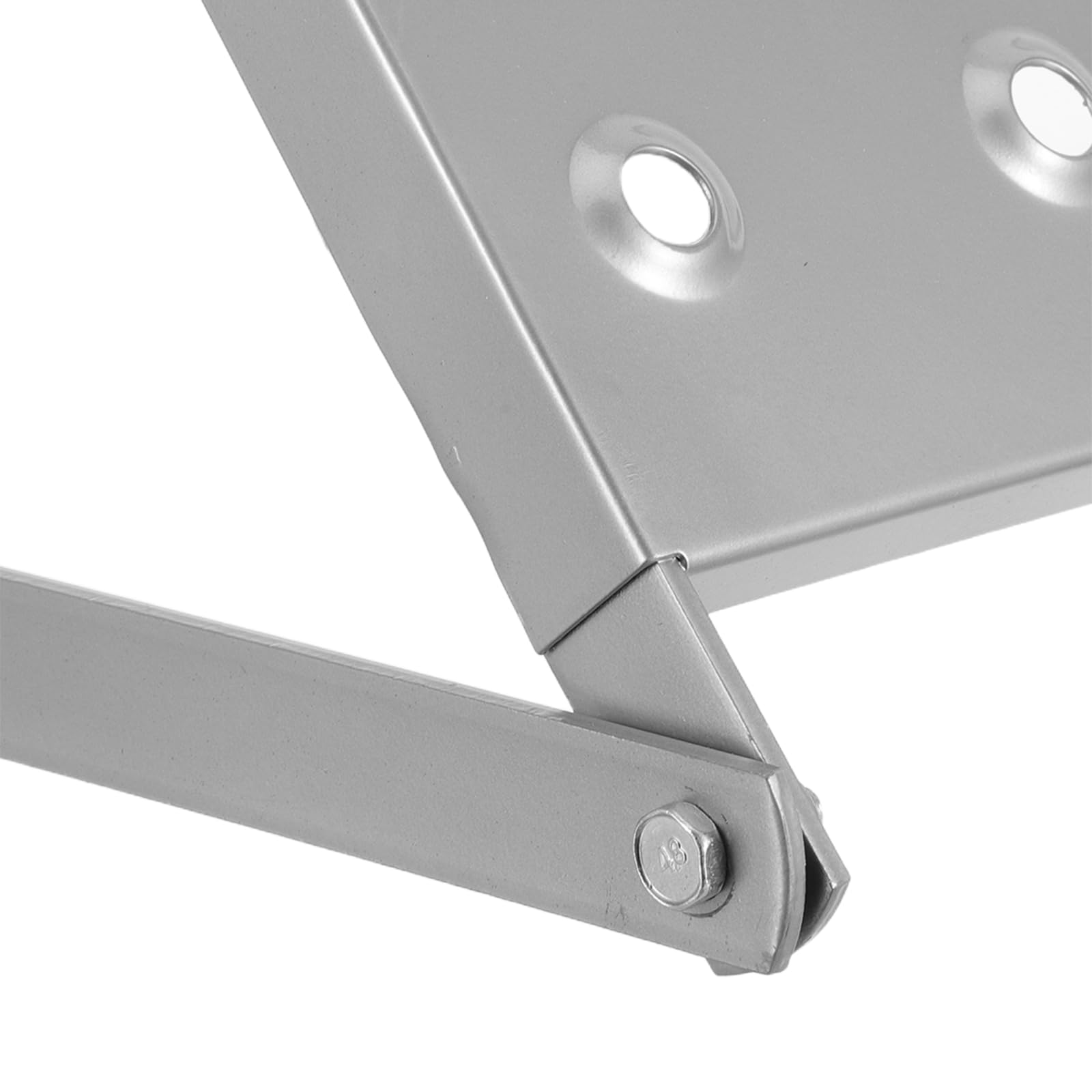 Piattaforma in Ferro per Scala Pieghevole Regolabile, Vassoio Portautensili Rimovibile per Accessori, Supporto Stabile per Lavori di Pulizia, Verniciatura e Ristrutturazione