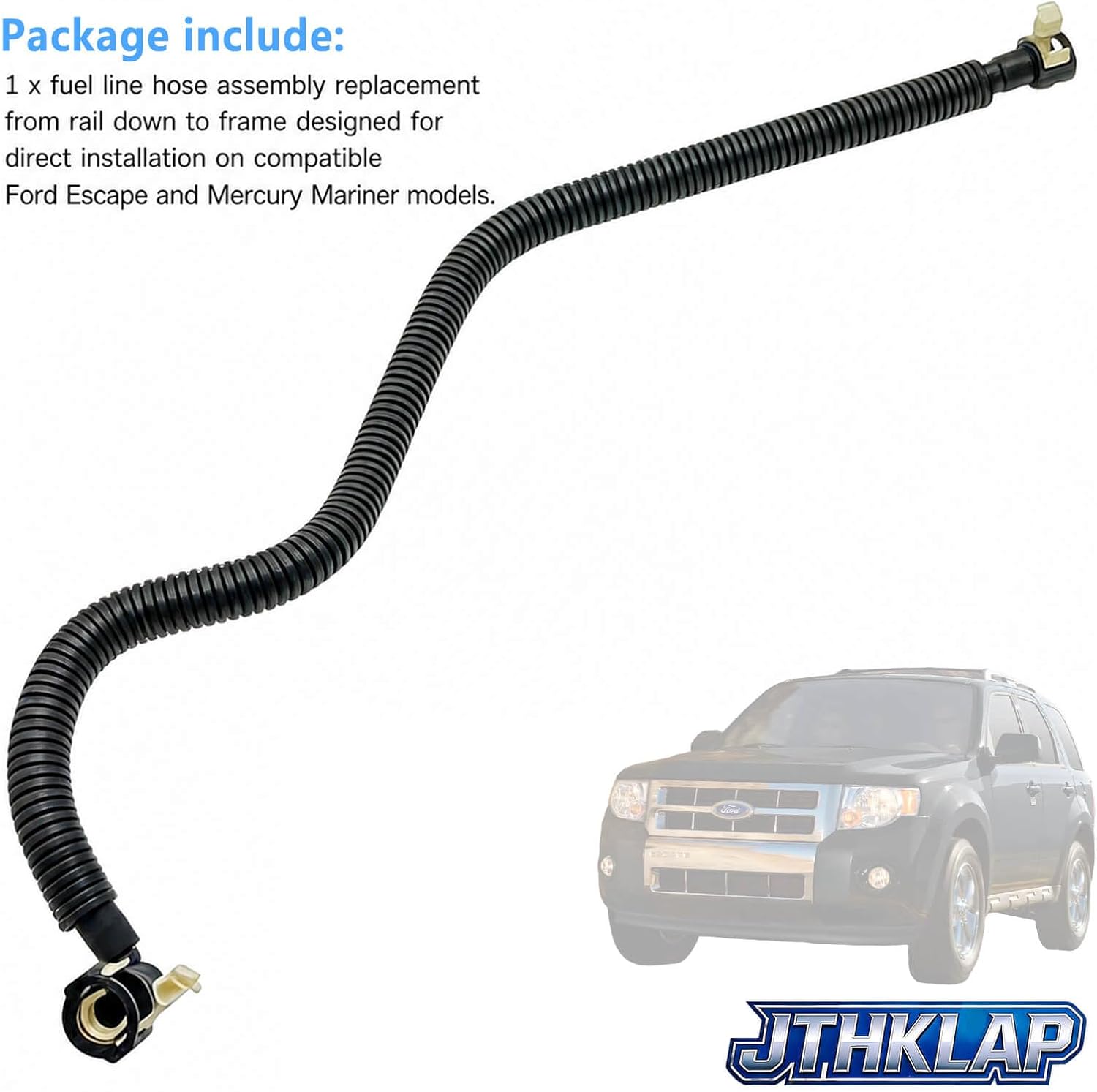 9L8Z-9288-B 9L8Z9288B 9L84-9288-AF 9L84-9288-AE 9L84-9288-AD Fuel Line Hose Assembly from Rail to Frame Fit for Ford Escape 2009-2012 Mercury Mariner 2009-2011 3.0L V6