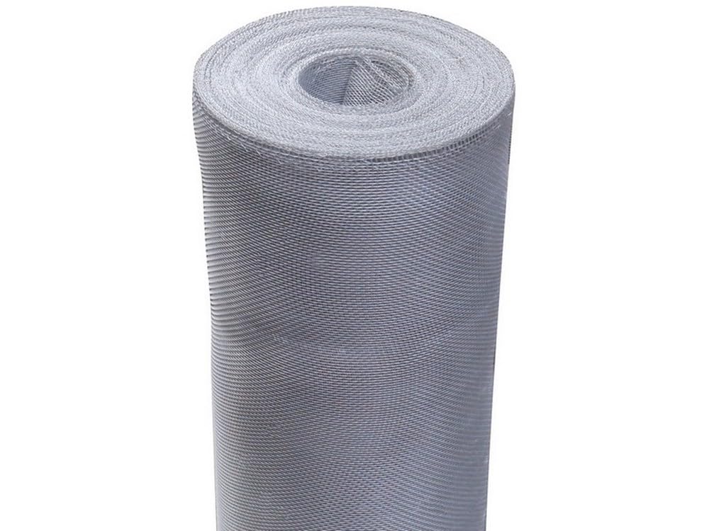 1PEZZO ZANZARIERA A ROTOLO IN ALLUMINIO MT. 30 Maglia mm. 18x14 H. cm. 60