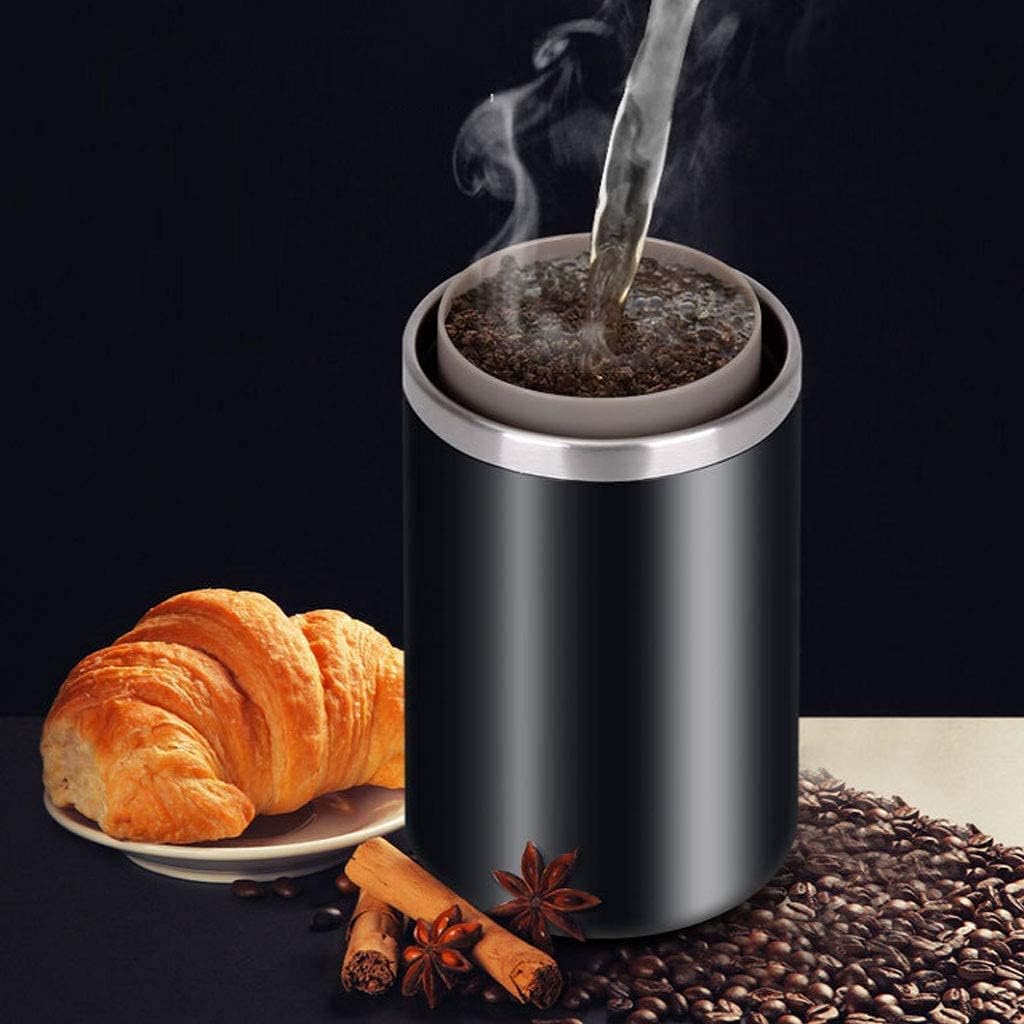 Portable Traveling Coffee Machine Grinder Cup Grinder Rechargeable Coffee Machine Idle Automatic Shutdown Design, Black