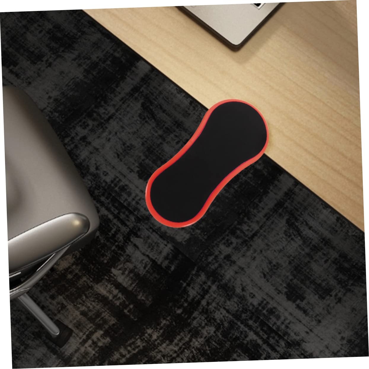 SHINEOFI Supporto Poggiabraccio Ergonomico per Scrivania 2 Pezzi, Poggiapolsi in Gomma e Cotone, Design Leggero e Portatile per Casa e Viaggi di Lavoro