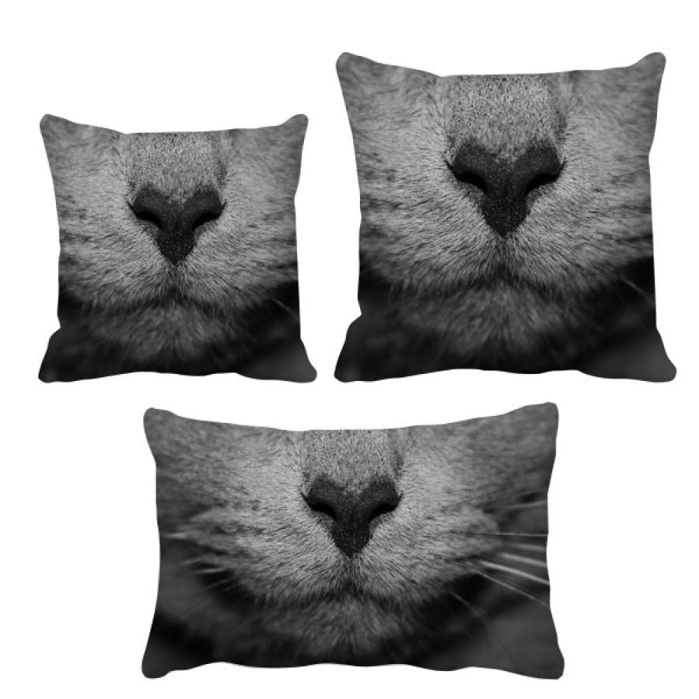 Housse de coussin photo de chat idee de cadeau deco originale pour les amoureux des animaux