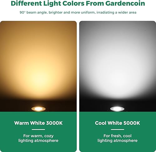 Miniatura 7 de Gardencoin Luces LED empotrables para exteriores, soffit de alta resistencia e iluminación de escalera de cubierta ampliamente utilizadas, 3W 12-24V