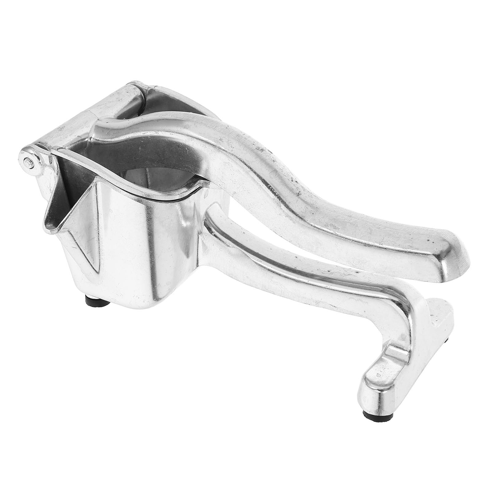 Exprimidor manual de limón y naranja en aleación de aluminio plata para uso doméstico