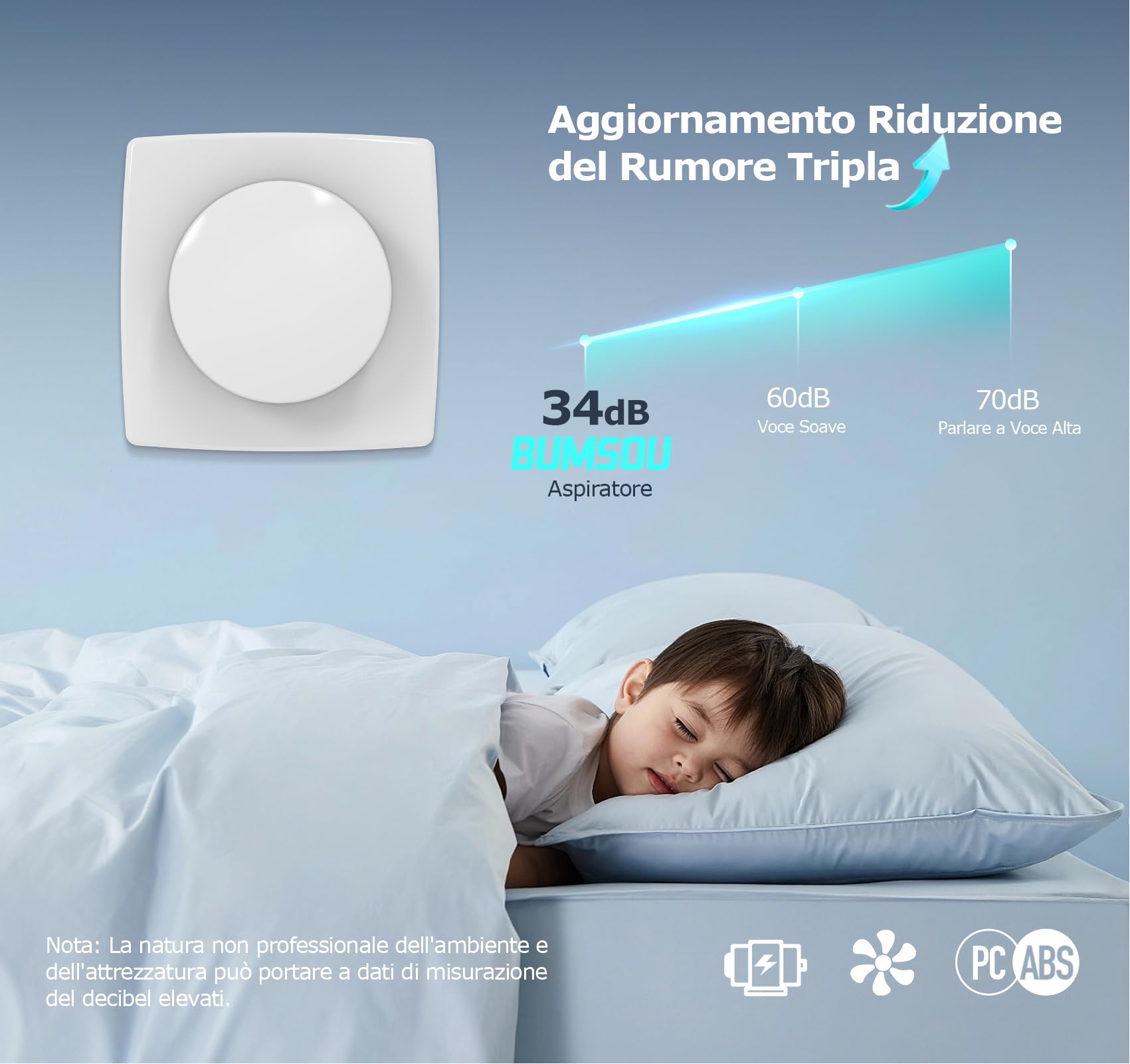Aspiratore Bagno 100mm, Estrattore Aria Silenzioso e Potente Migliorato, 130m³/h Ventola Aspirazione, IPX4, Risparmio Energetico, Ideale Ventilatore per Bagno, Cucina, Garage, Cantina
