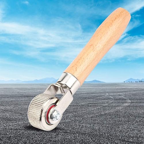 Miniatura 6 de Herramienta de reparación de neumáticos de parche, herramienta de reparación de rodillos de rodamiento de bolas con mango de madera para rueda de