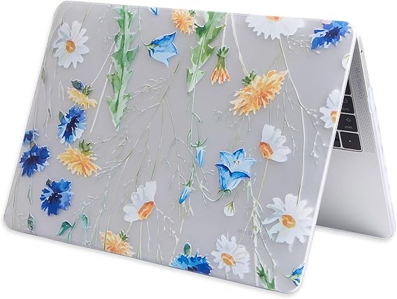 McStorey MacBook Pro Retina 13 İnç Kılıf A1425 A1502 Uyumlu Tropikal Yaprak ve Çiçek Desenli Sert Kapak Hard Case İnce Hafif Laptop Koruyucu R-622