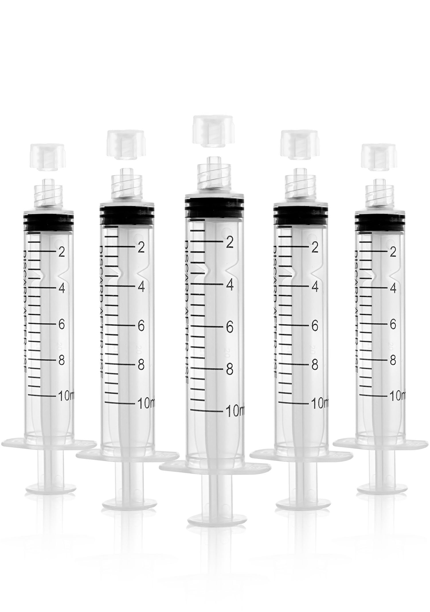 Luer Lock Syringe 10ml - Sterile Disposable Syringes 50 Pack