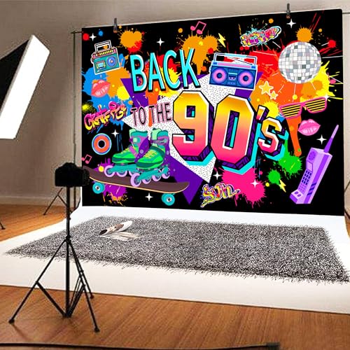 Fondo Fotográfico 90s Tema 8x6 FT Poliéster miniatura 4