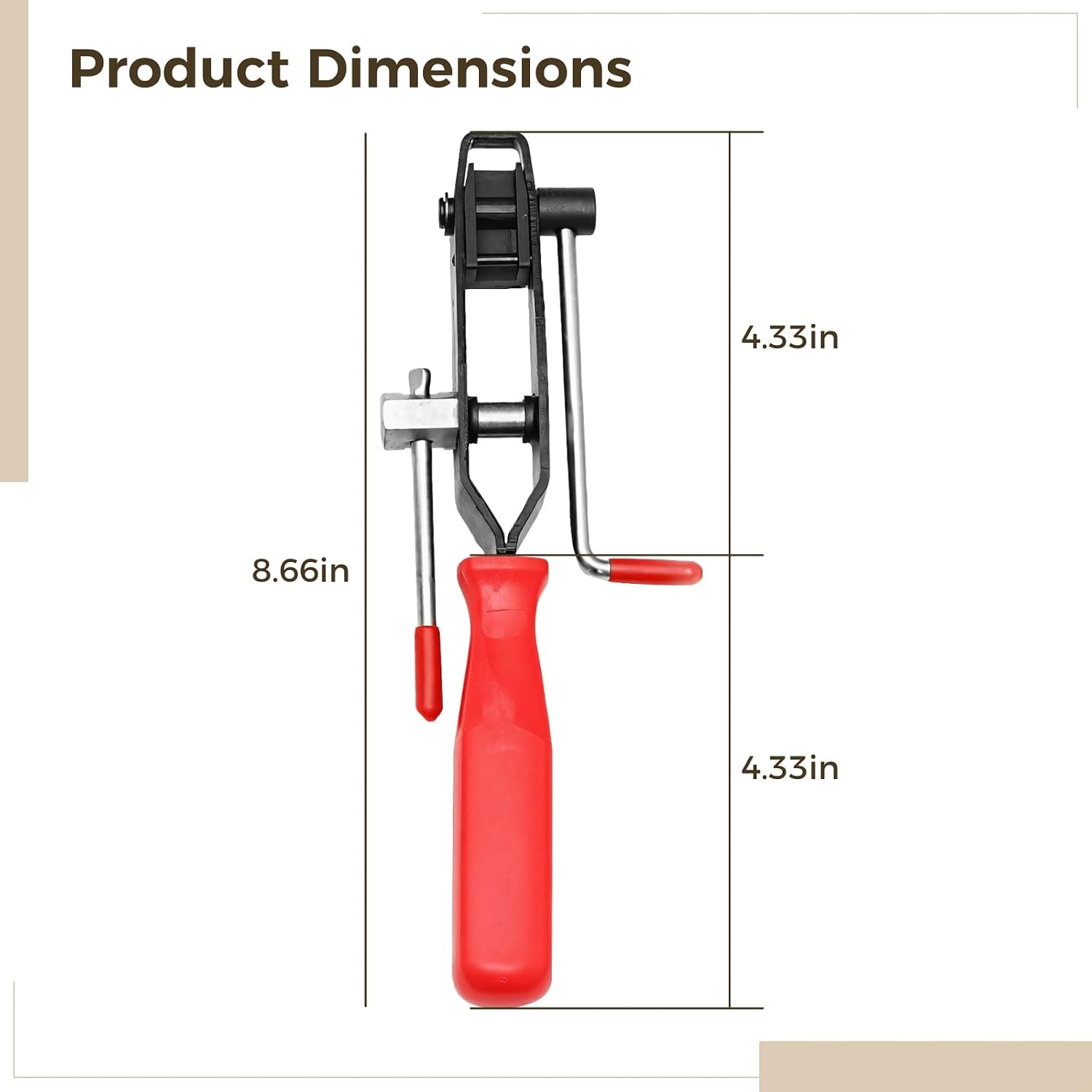 Generic Cv Joint Boot Installation Tool, Stainless Steel Crimping Plier With 12 Bands For Axle Boot Clamps