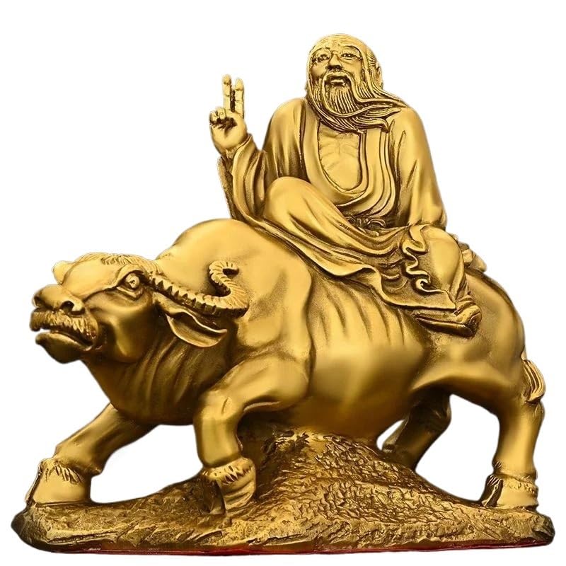 Statue de Laozi en bronze un cadeau culturel unique pour le bureau