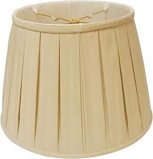 Royal Designs Empire English Pleat Basic Lamp Shade, Antique Gold, 6-way 13 x 19 x 11.25