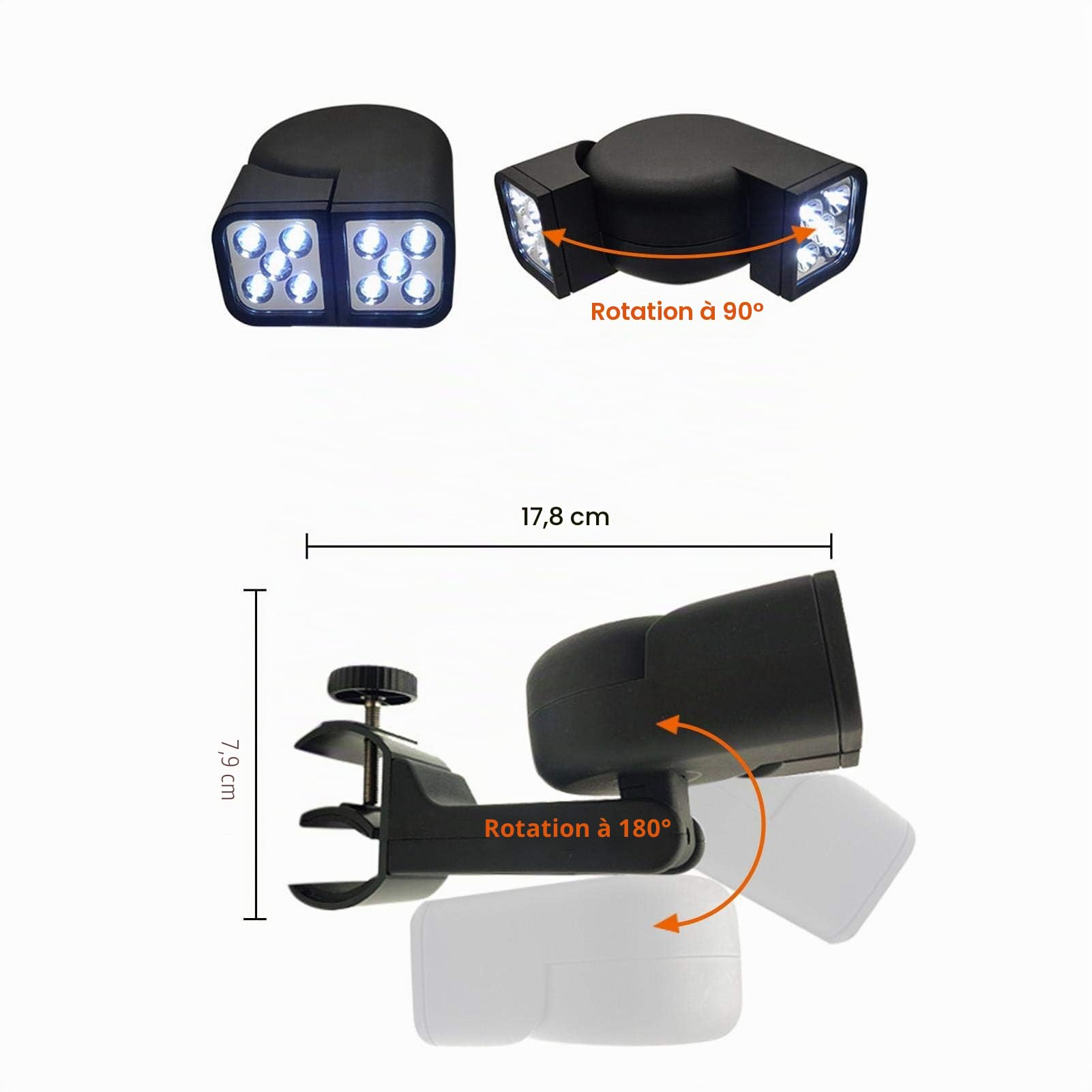 Lampe LED pour barbecue, étanche et super lumineuse, résistante à la chaleur, flexible pour la cuisson en extérieur