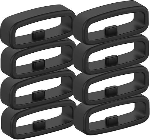 WUWOCJ 8 Pack 20mm Band Keepers Compatible with Garmin Vivoactive 3Vivoactive 3 MusicForerunner 245Forerunner 645 MusicVenuVenu SqVivomoveVivomove