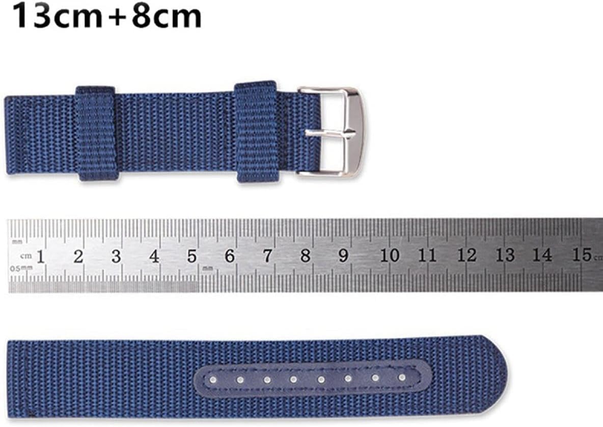 Uhrenarmband Nylon-uhrenarmband Schnellverschluss Canvas-Band 18–24 Mm, Brown, 24mm