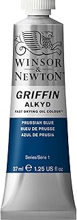 Winsor & Newton Griffin Alkyd Fast Drying Oil Paint, 37ml (1.25-oz) tube, Prussian Blue