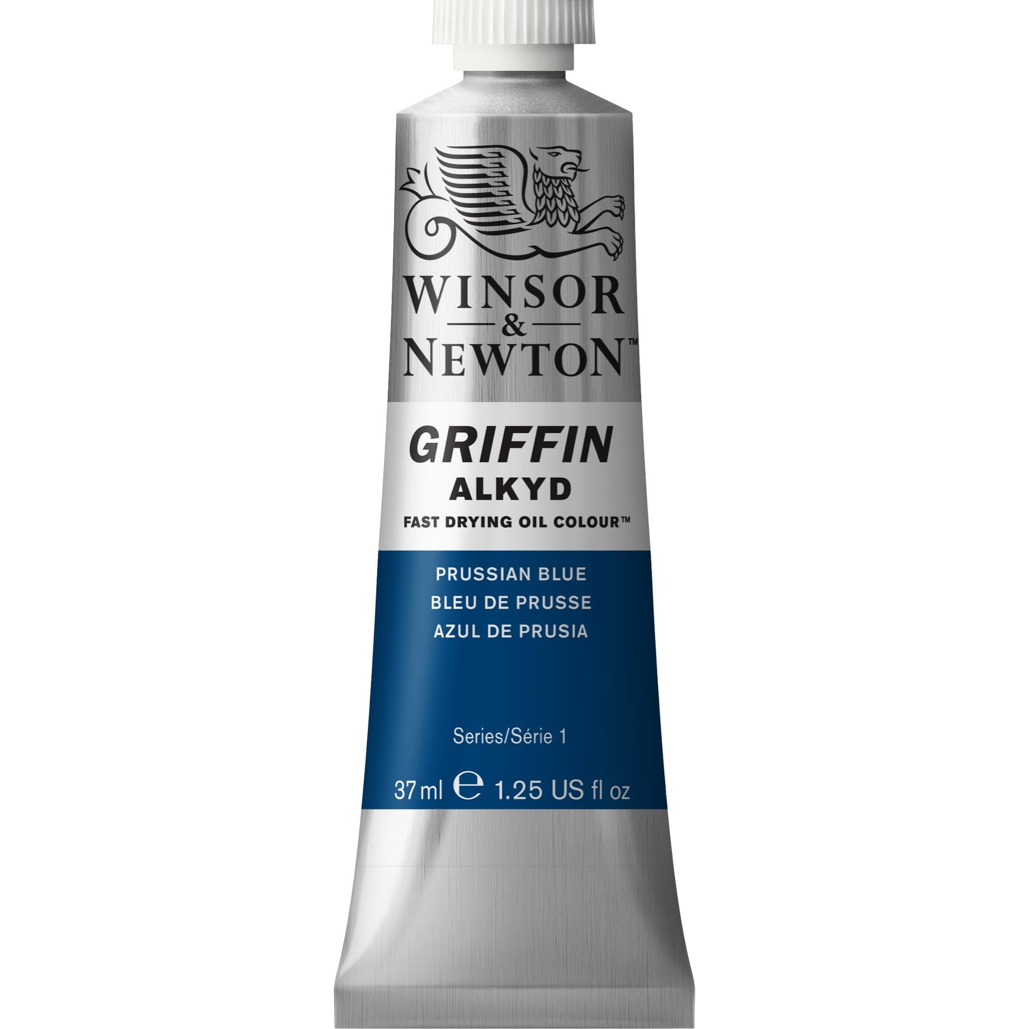Winsor & Newton Griffin Alkyd Fast Drying Oil Paint, 37ml (1.25-oz) tube, Prussian Blue