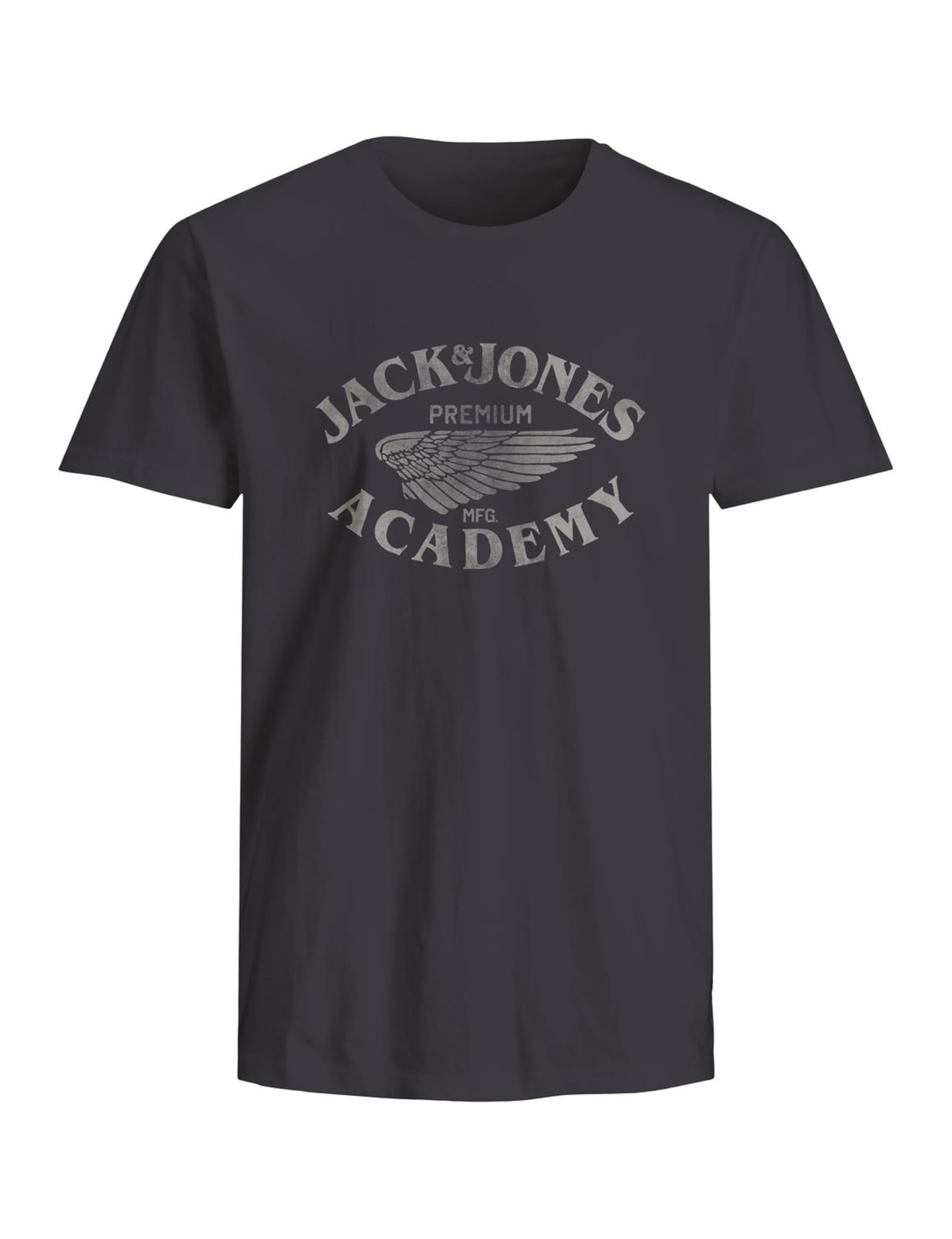 JACK & JONES Jorbotaniq T-Shirt Uomo – Girocollo, Stampa Sul Petto, Cotone, Vestibilità Larga