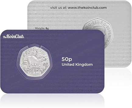 Koin Royal Mint Dinosaur Stegasaurus 50p Brilliant Uncirculated BU UK Coin 2024
