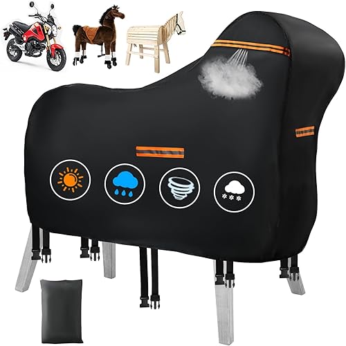 Funda grande para montar caballo, resistente 420D, funda de juguete de unicornio para niños grandes y adultos, funda universal para juguetes de