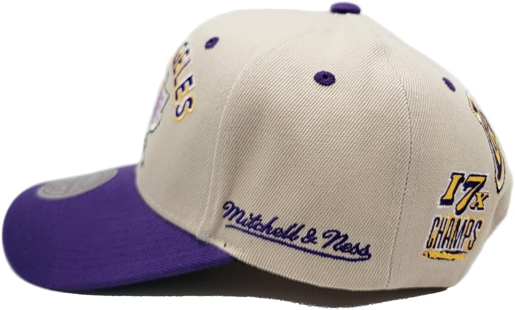 Lakers 17x NBA Champs Snapback Hat by Mitchell & Ness