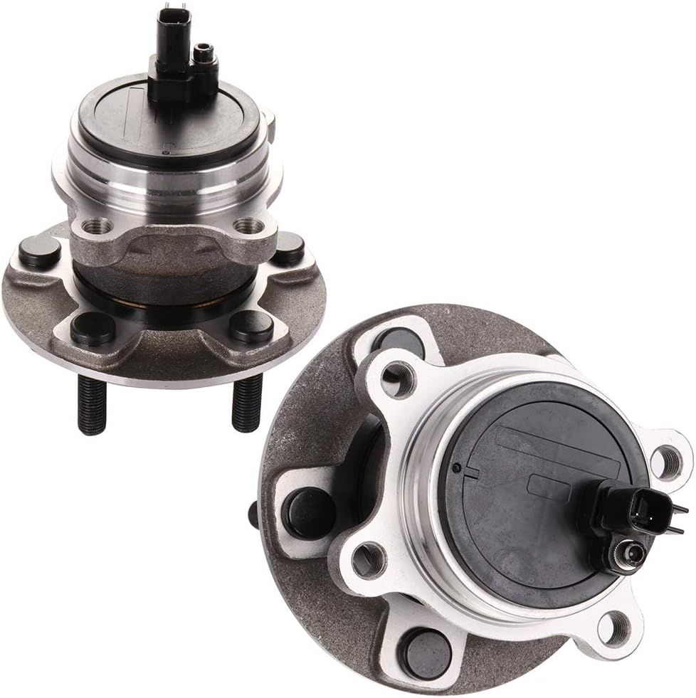 SCITOO 2 x Rear Wheel Bearing and Hub Assembly 2012 2013 2014 2015 2016 2017 2018 For Ford Focus,W/ABS 5-Lug 1.0L 2.0L 512466