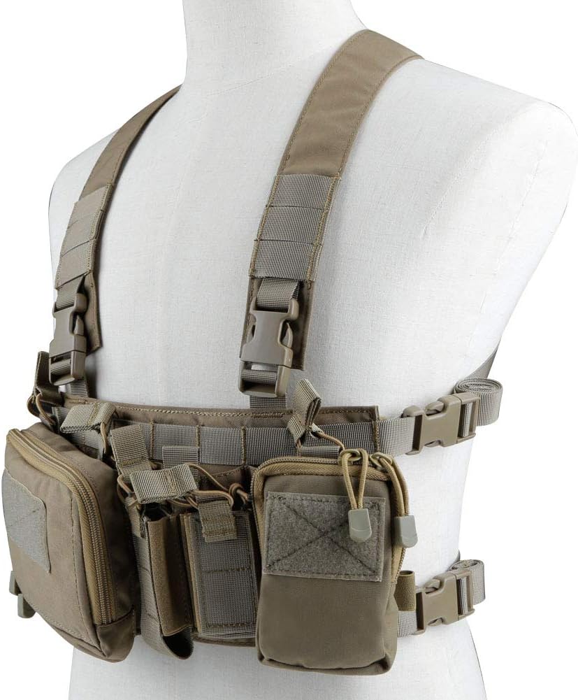 Tactical Vest Military Chest Rig Carrier Vests Airsoft Hunting Equipment with Molle Bag 5.56 Magazine Pouch