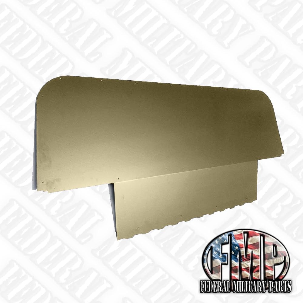 Iron Curtain AC Prep Style - No Window Opening - Used When Installing Air Conditioning, Compatible with Military Humvee HMMWV M998 M1038 M1025 (383 NATO Green)
