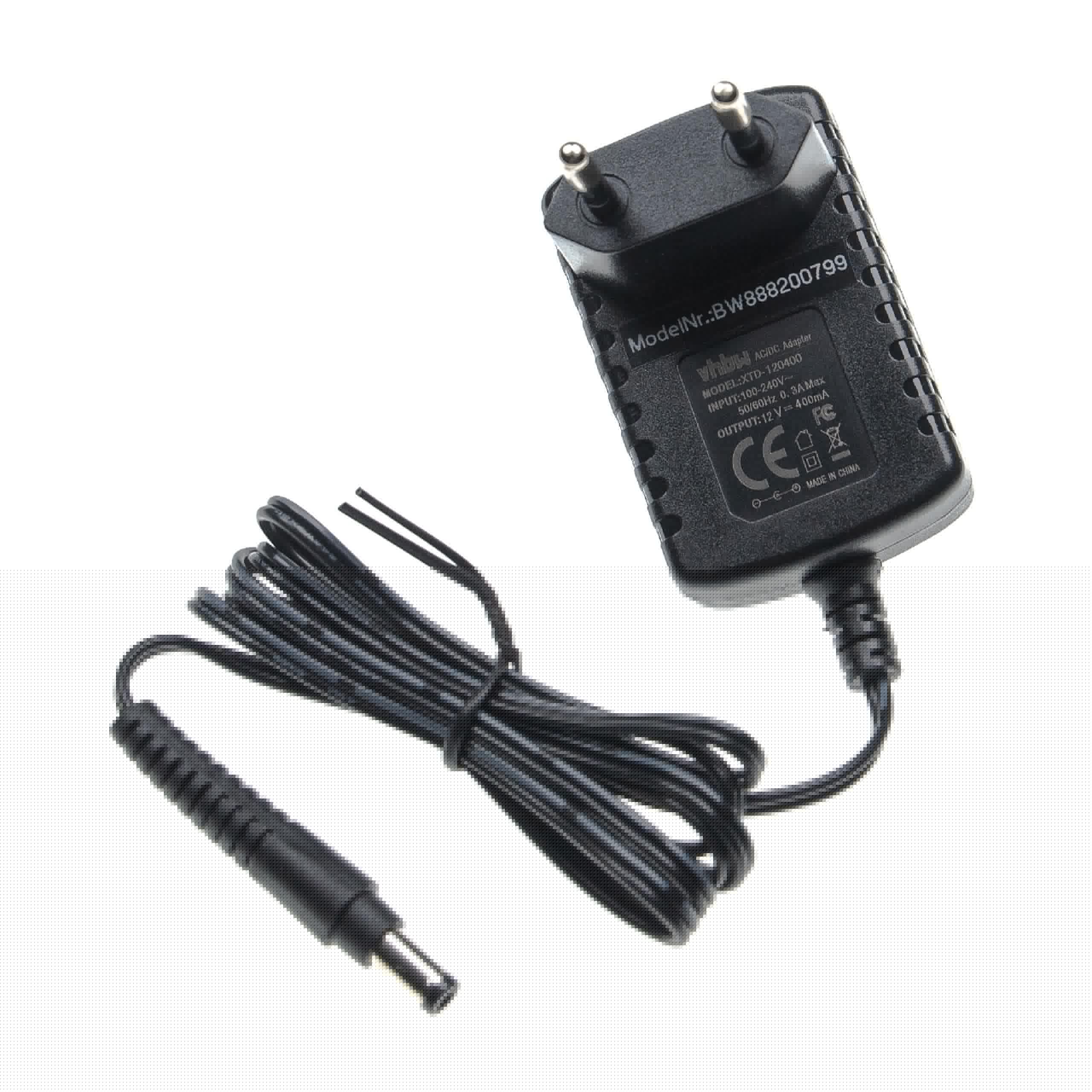 vhbw Cargador compatible con Braun Silk-épil 3970, 3980, 3990, 5170, 5180, 5185, 5186, 5270, 5275, 5280, 5285, 5286, 5316 depiladora - 108,5 cm