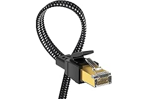 10 ft Cat8 Ethernet Cable – Premium Nylon Braided Network LAN Cable