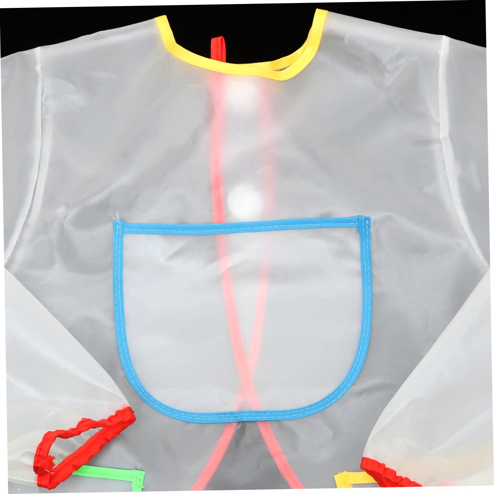 Yardwe 3 Pezzi Grembiule da Pittura Regolabile per Trasparente per Cucina e Attività Creative Maniche Elastiche Protegge Vestiti Durante Pittura