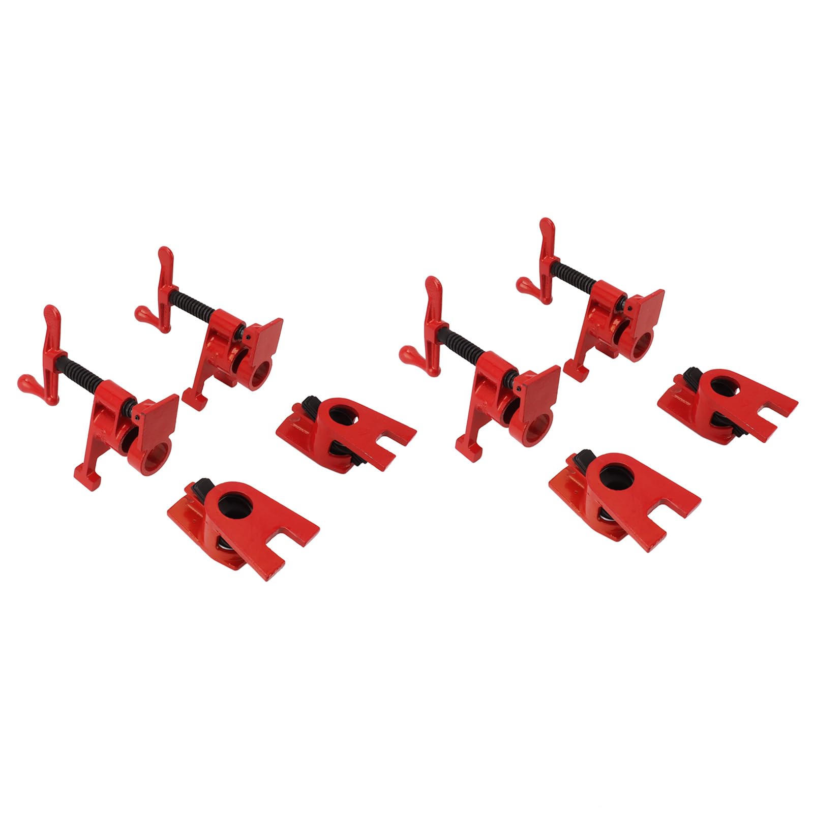 Abrazadera de Tubo de 4 Piezas, Soporte de 4 Pulgadas, Juego de Abrazadera de Agua para Carpintería, Abrazadera de Junta, Abrazadera de Plástico de Metal de Madera de Acero
