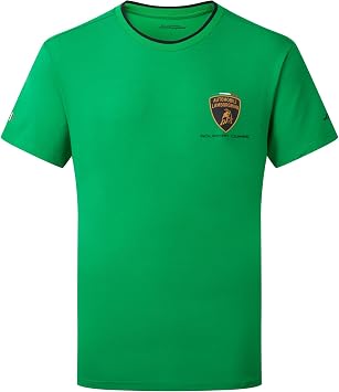 Lamborghini Squadra Corse Mens Travel T-Shirt Green XL