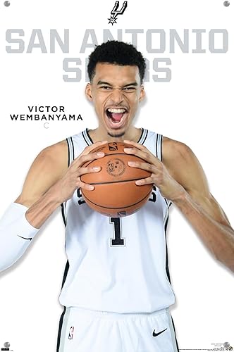 Miniatura 4 de Trends International NBA San Antonio Spurs - Póster de pared de Victor Wembanyama Feature Series 23, 14.72 x 22.37 pulgadas, paquete de póster