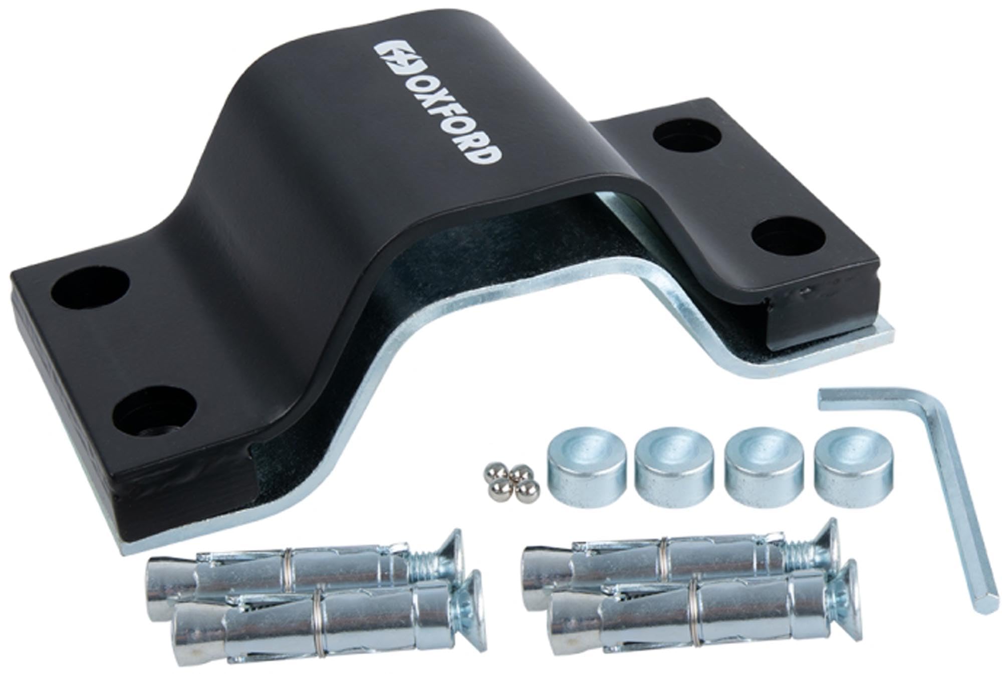 OXFORD Anchor LK404 Ancre au Sol pour Moto Noir
