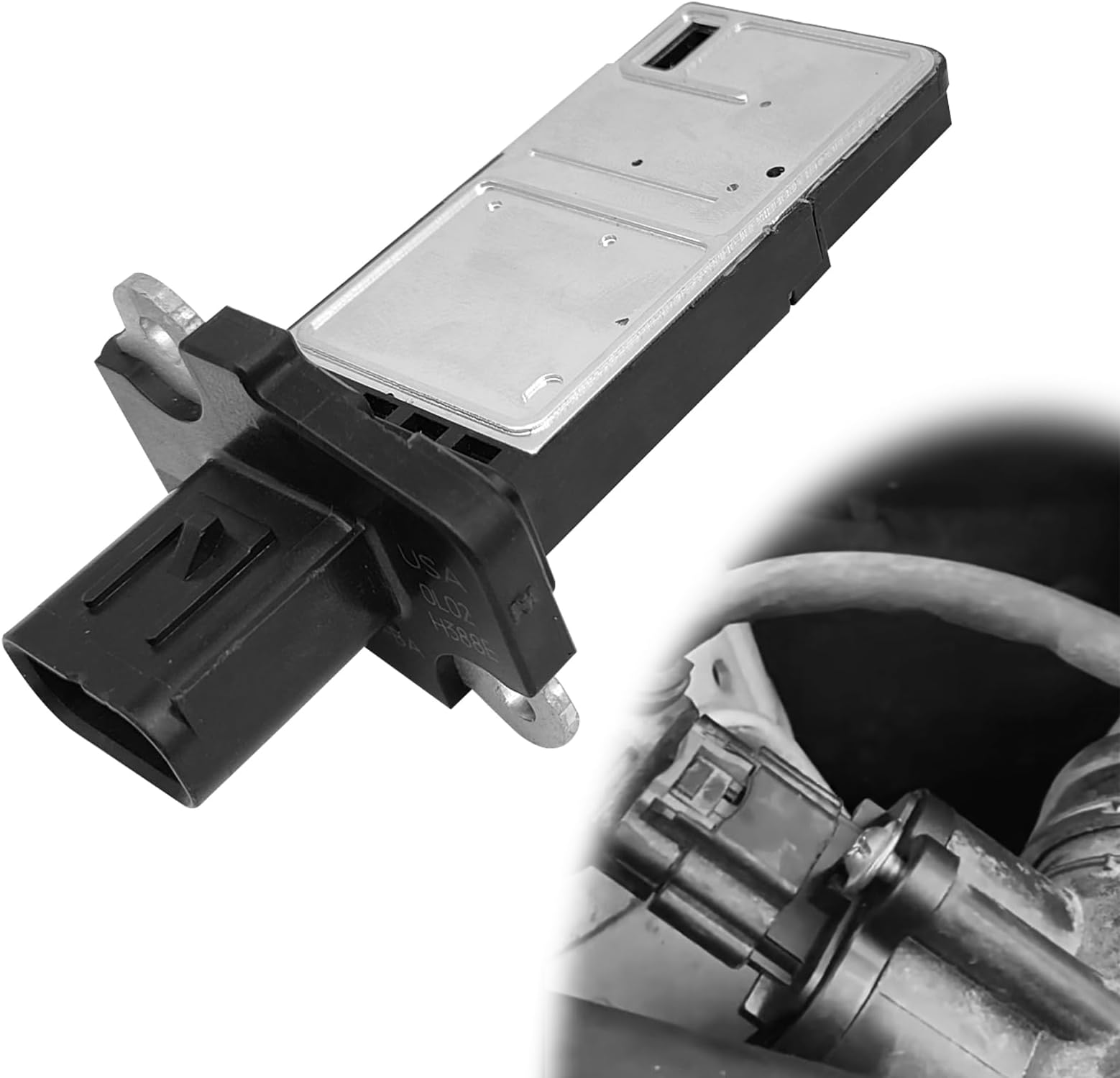 Mass Air Flow Sensor MAF Sensor 3L3Z-12B579-BA MAF0012 Compatible with Ford Escape Expedition Explorer F150 F250 F350 Lincoln MKX MKZ Navigator Town Car Mercury Mariner Mountaineer