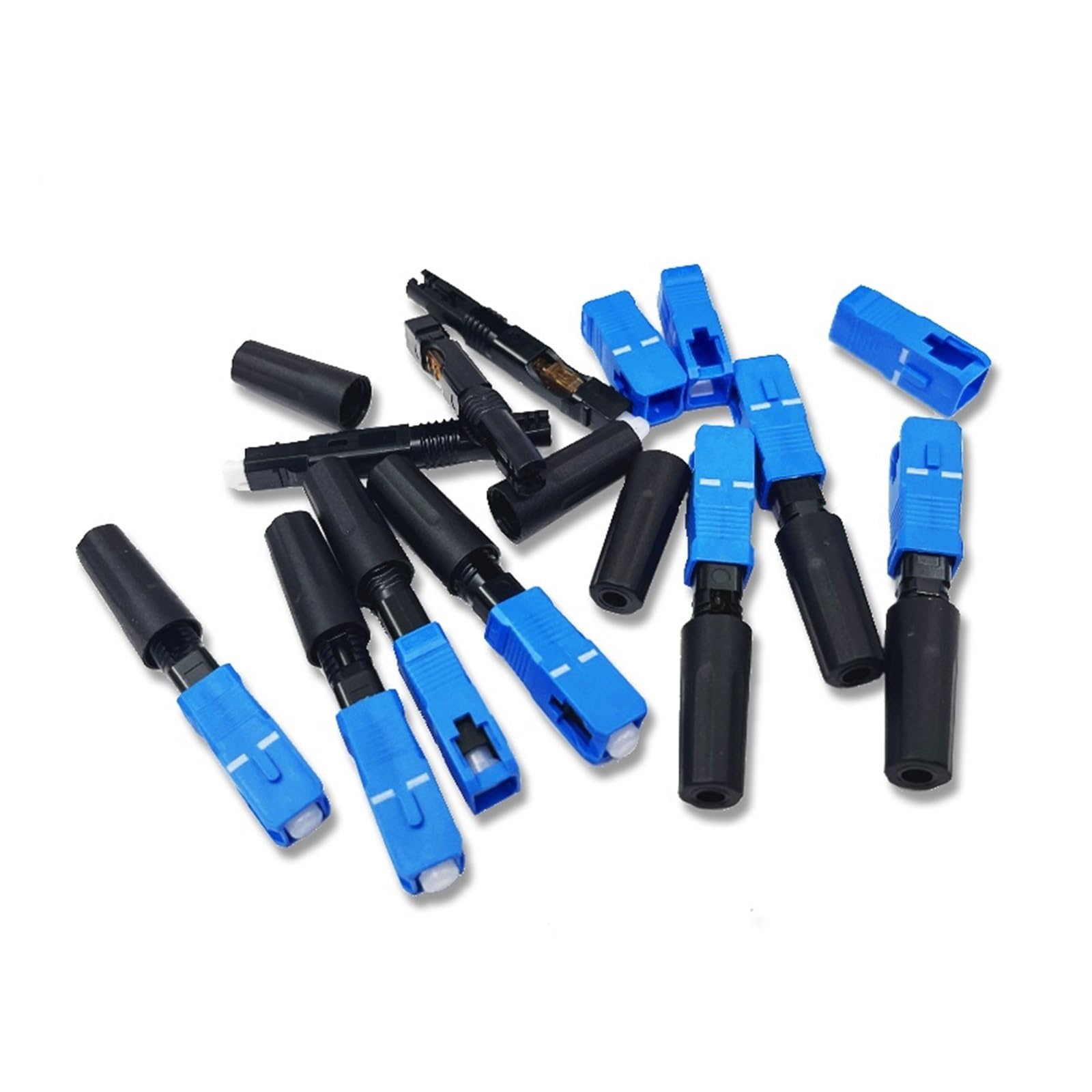 Épisseur de Fibre Optique Adaptateur SC monomode for Fibre Optique UPC/APC Rapide à Froid FTTH(200pcs SC APC)