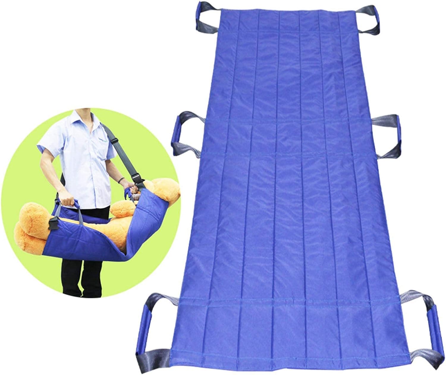 Patient Transfer Pad with Handles - Reusable, Washable Positioning Sheet for Safe Lifting and Turning - Ideal for Caregivers and Mobility Assistance (X)